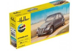 56175 Heller 1/43 Citroen 2CV Starter Kit with paints & brush